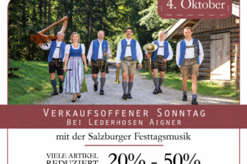 Salzburger Festtagsmusi bei Lederhosen Aigner in Berchtesgaden